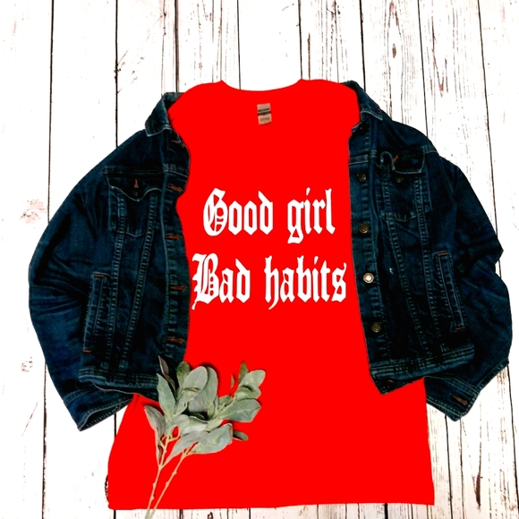 Good Girl Bad Habits T-shirt - Picture 1 of 2
